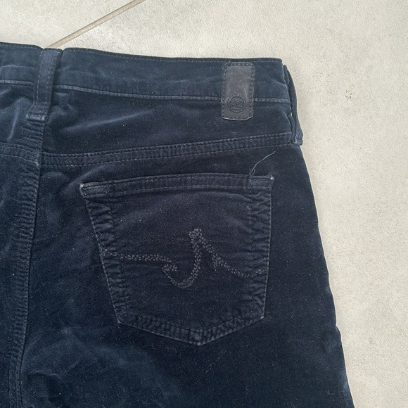 AG Navy Velvet boot cut pants - Picture 4 of 4
